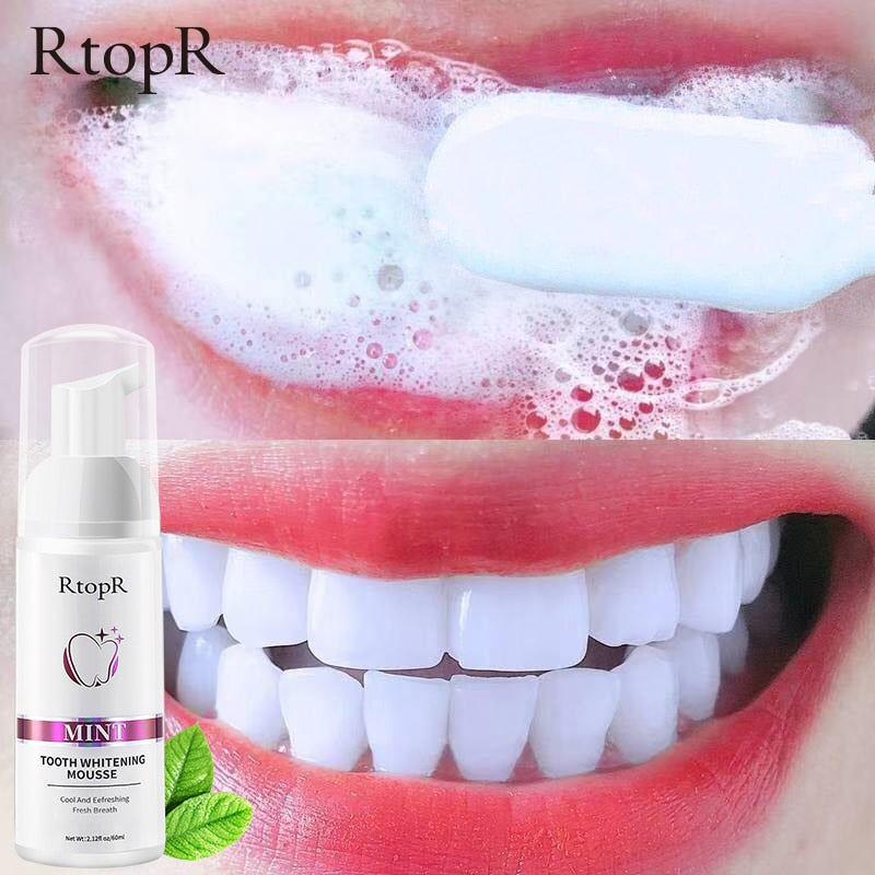 Rejeuna™ Teeth Whitening Mousse Foam Refreshing Breath Deep Cleaning On the Go solution for food/drinks that stain teeth!!