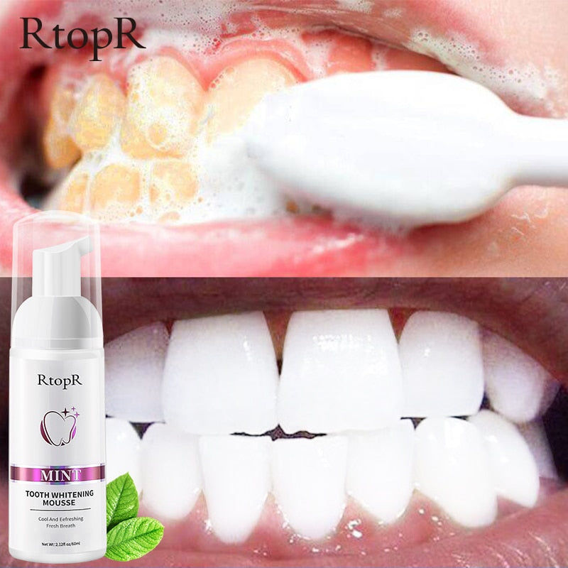 Rejeuna™ Teeth Whitening Mousse Foam Refreshing Breath Deep Cleaning On the Go solution for food/drinks that stain teeth!!
