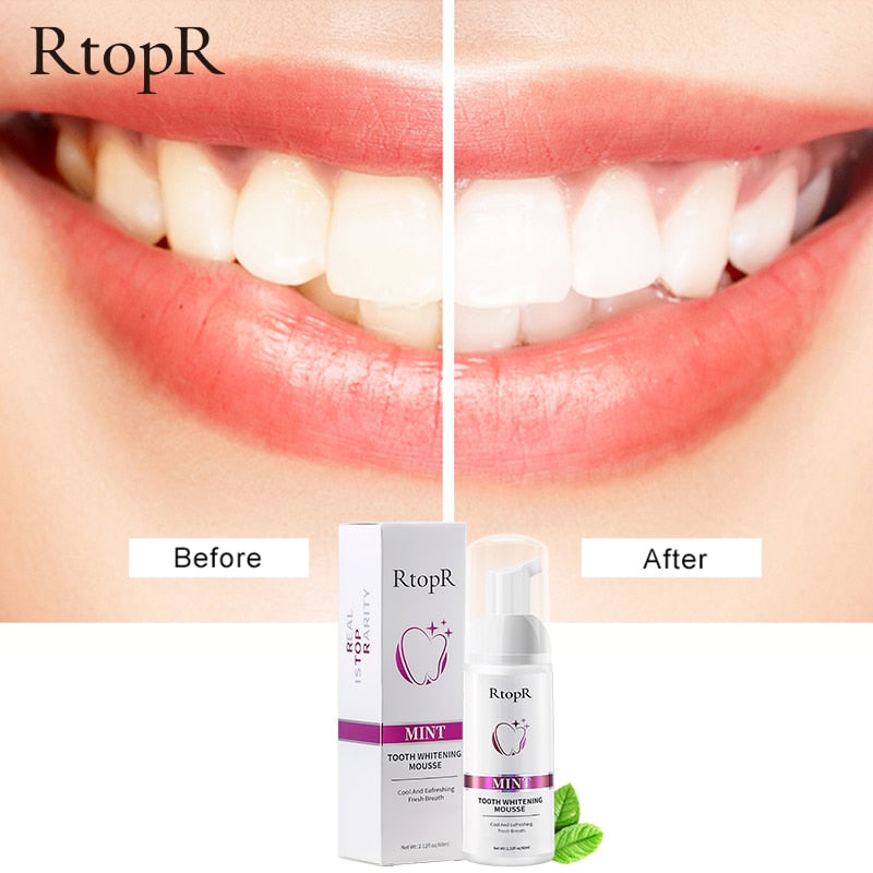 Rejeuna™ Teeth Whitening Mousse Foam Refreshing Breath Deep Cleaning On the Go solution for food/drinks that stain teeth!!