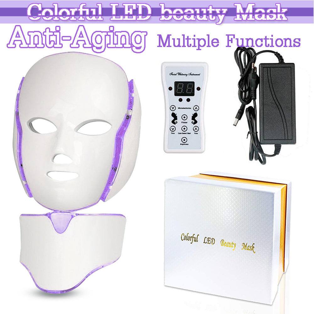 Rejeuna™ LED Facial Mask Light Therapy, 7-1 Colors LED Facial Skin Care Mask