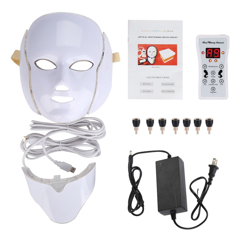 Rejeuna™ LED Facial Mask Light Therapy, 7-1 Colors LED Facial Skin Care Mask