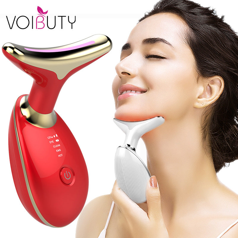 Rejeuna™ Thermal Neck Sculptor - 3-in-1 LED Light Facial and Neck Massager - Rejuvenation, Relaxation & Firmness