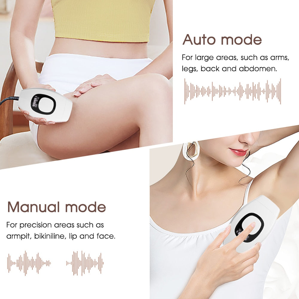 Rejeuna™ IPL Laser Hair Removal with 5℃ Ice Cooling, Painless IPL Laser Hair Removal Device 3 In 1  for Women Men Electrolysis Permanent Epilator on Face Body Depilation